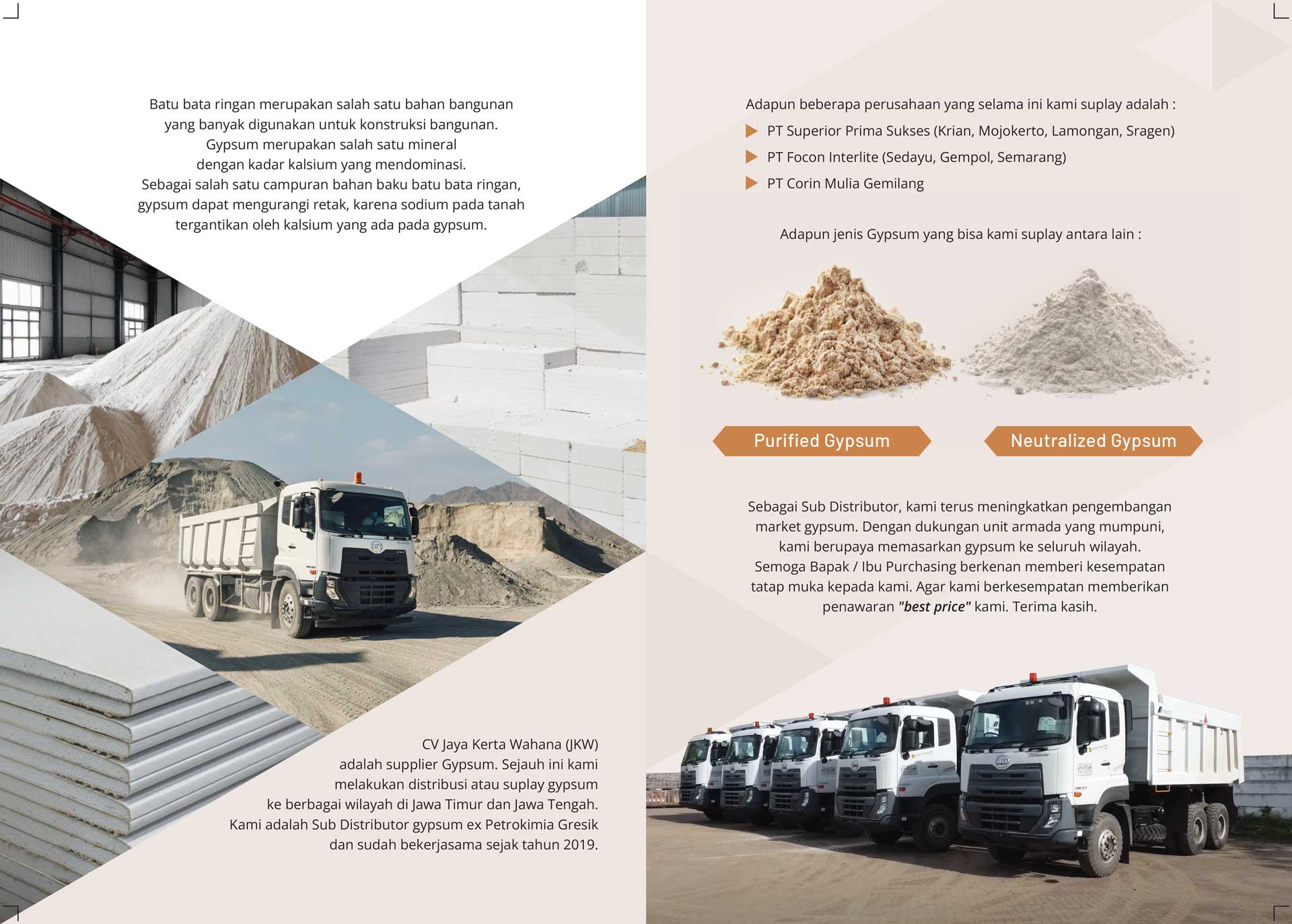 purified gypsum dan neutralized gypsum